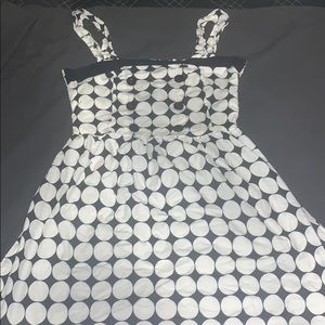 Black & white polka dot dress